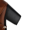 Women Western Shoes Slip On Mid Heel Mid Calf Boots