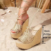 Women'S Fashion Wedge Sandals, Open Toe Slip