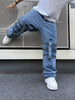 Men'S Street Style Ankle-Length Denim Jeans