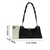 Black Crocodile Pattern Shoulder Bag for Women
