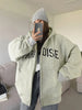 Women'S Fashion Hooded with Drawstring, Long Sleeve, Alphabet Print