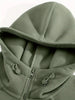 Men's 430g Oatmeal Fleece Hoodie with Mountain Star Print,