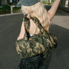 Stylish Camo Nylon Tote Bag for Women