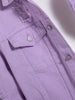 Men light purple denim jacket