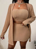 Women's casual solid color off-shoulder cardigan