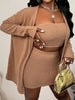 Women's casual solid color off-shoulder cardigan