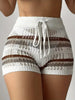 New Contrast Color Hollow Women's Shorts
