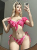 FUBA.VI Pink Gingham Two-Piece Swimsuit