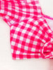 FUBA.VI Pink Gingham Two-Piece Swimsuit