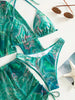 Chic 4pcs Bikini Set with Long Sleeve Cover-