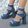 Women's Chunky Heel Cowboy Sandals