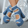 Women's Chunky Heel Cowboy Sandals