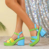 Women's Chunky Heel Platform Sandals