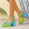 Women's Chunky Heel Platform Sandals