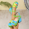 Women's Chunky Heel Platform Sandals