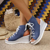 New Women's Fashion Lace-Up Wedge Sandals
