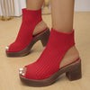 Sandals with Thick Platform High Slope Heel