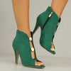 Women's Peep Toe Stiletto Sandals,