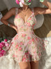 Sensual Printed Lingerie Set with a Thong