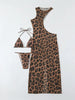 Women'S High-End Leopard Print Swimsuit Set