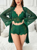 4pcs Set Women'S Sexy Solid Color