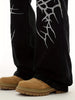 American High Street Vintage Thorn Embroidered Jeans