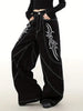 Men's & Women's Loose Fit Embroidered Denim Jeans
