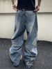 American retro-style loose jeans