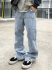 Men'S Casual Loose Fit Flare Leg Denim Pant