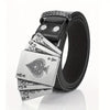 Men'S Punk Style Playing Card Belt