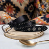 Men'S Punk Rock Belt with Star Emblem