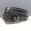 Y2K Skull Rivet Western Cowboy Faux Leather Belt
