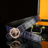 Luxury Men'S Stainless Steel Buckle Belt