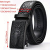 Men'S Vintage Alligator Print Automatic Buckle Belt