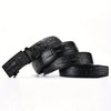 Men'S Vintage Alligator Print Automatic Buckle Belt