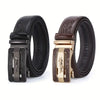 Men'S Crocodile Pattern Faux Leather Belt