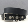 Women's Black Rivet Belt
