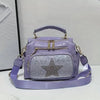 Glamour Shining Stars Rhinestone Backpack Handbag Purse for Women