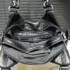 Y2K Style Women's Tote Bag - Black Synthetic Synthetic Leather