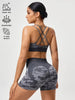 2pcs Women's short camouflage sports set