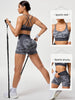 2pcs Women's short camouflage sports set