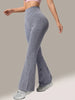 Women's Seamless High-Waisted Ruffled Long-Leg Flared Yoga Pants