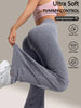 Women's Seamless High-Waisted Ruffled Long-Leg Flared Yoga Pants