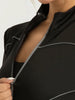 Women's Reflective Workout Jacket with Thumb Holes