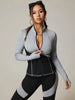 Women'S High-Neck Color-Block Workout Set