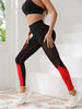 Women's High-Waisted Yoga Leggings with Mesh Panels