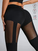 Women'S High-Waist Yoga Pants with Contrast Mesh Panels