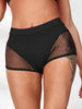 Women'S Solid Color Mesh Panel