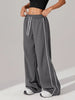 Women's Navy Blue Waffle Knit Yoga Pants