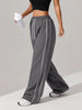 Women's Navy Blue Waffle Knit Yoga Pants